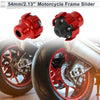 Make Model 15.6mm Aluminum Alloy Motorcycle Slider Frame 2 x Red