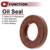 Oil Seal / 2 x 35x62x10mm / Seal Ring Rotary Shaft FKM Rubber Brown