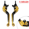 BMW S1000XR Gold CNC Folding Brake Clutch Levers (2015-2021)