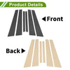 BMW 5-Series Carbon Black 6 x Door Pillar Window Trim (2004-2010)