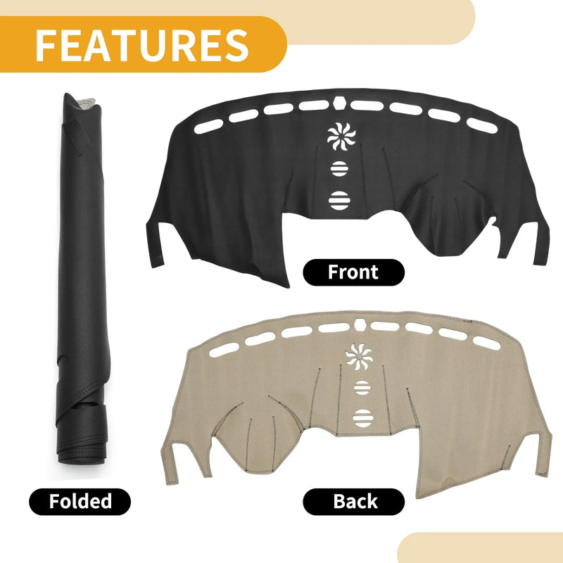 Ford Escape 2013-2019 Black Anti-Slip Carpet Dashboard Cover Mat