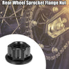 Bicycle Motorcycle 6pcs Titanium Alloy M8 Pitch 1.25mm Flange Bolt Nut