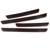 4 x Rubber Car Door Step Plate Sill Scuff Cover Protector Universal
