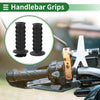 Motorcycle Bar Throttle TPU Black 7/8 22mm Hand Grips Cover Kit
