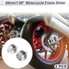Motorcycle Slider Frame 14mm 2 x Aluminum Alloy Carbon Fiber