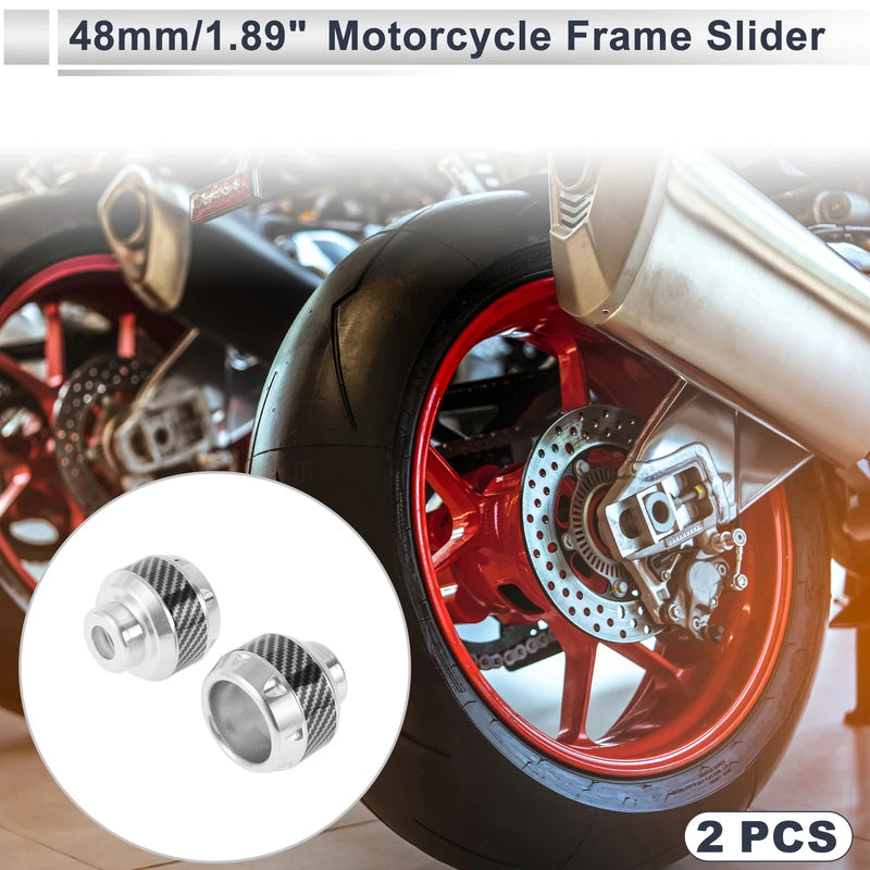 Motorcycle Slider Frame 14mm 2 x Aluminum Alloy Carbon Fiber