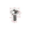 Bike Motorcycle 6 x M5x20mm Titanium Alloy Torx Head Bolts