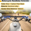 Motorcycle Balance Blue Black Handle Bar Extender Bracket 300mm