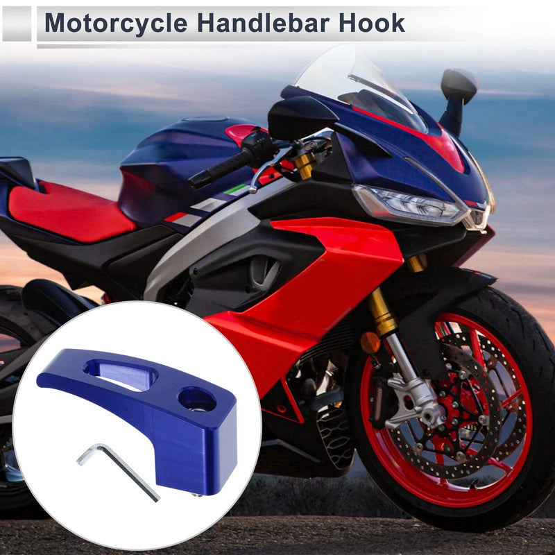 Motorcycle Rectangular Slot Aluminum Alloy Motorcycle Hanging Hook 1 Set 61mm