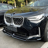 BMW X3 G45 M Sport Gloss Black Front Lower Spoiler Lip (2025)