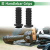 Motorcycle Bar Throttle TPU Black 7/8 22mm Hand Grips Cover Kit