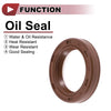 Make Model Oil Seal 20x28x5mm Brown 2 x Rotary Shaft Seal FKM Rubber