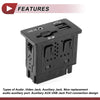 Ford Edge 2011-2019 Black 1 Pcs AUX USB Jack Port