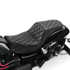 Harley Dyna Super Glide Street Bob Black Driver Passenger Seat (2006-2017)