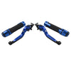 765 SPEED TRIPLE Blue Extendable Brake Clutch Levers Grip Set (2016-2023)