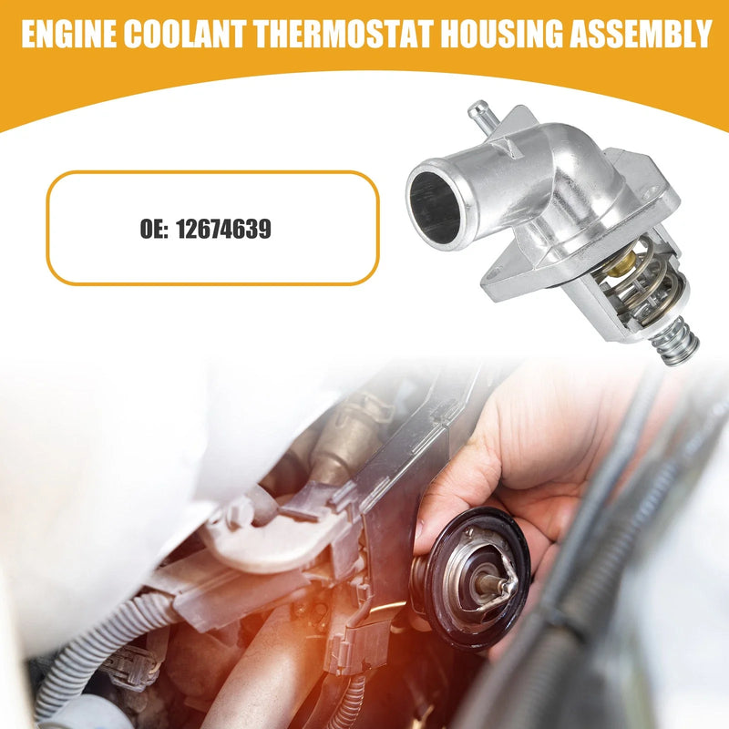 Chevrolet Silverado 1500 Engine Coolant Thermostat Assembly (2007-2013)