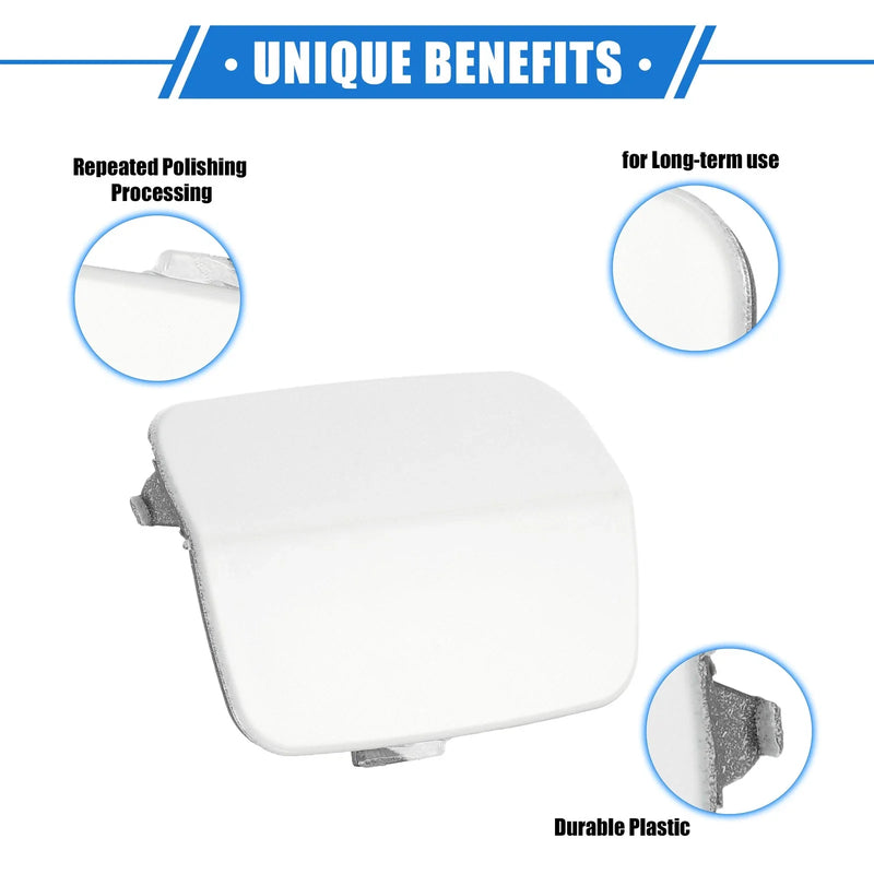 BMW 3-Series (2007 - 2010) White Rear Right Tow Hook Eye Hole Cover Cap