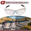 Motorcycle Set 1 Motorcycle Goggles Light Blue Lens White Frame PC TPU