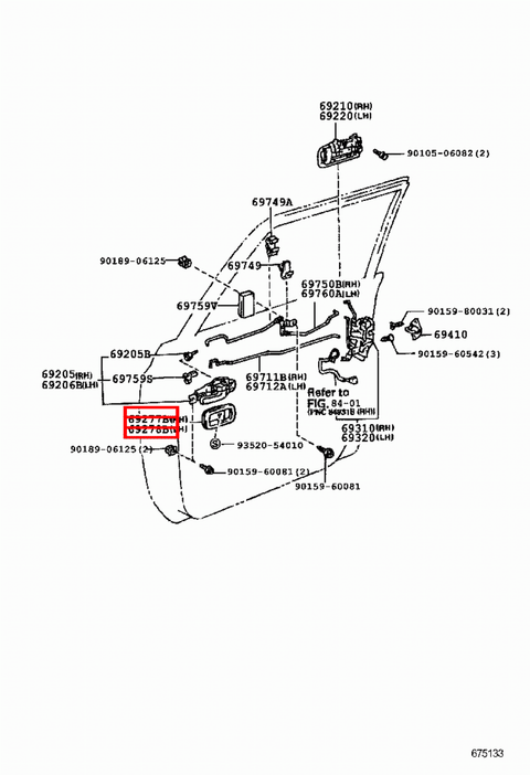 Toyota LandCruiser 80 Series HZJ HDJ FZJ FJ Inner Door