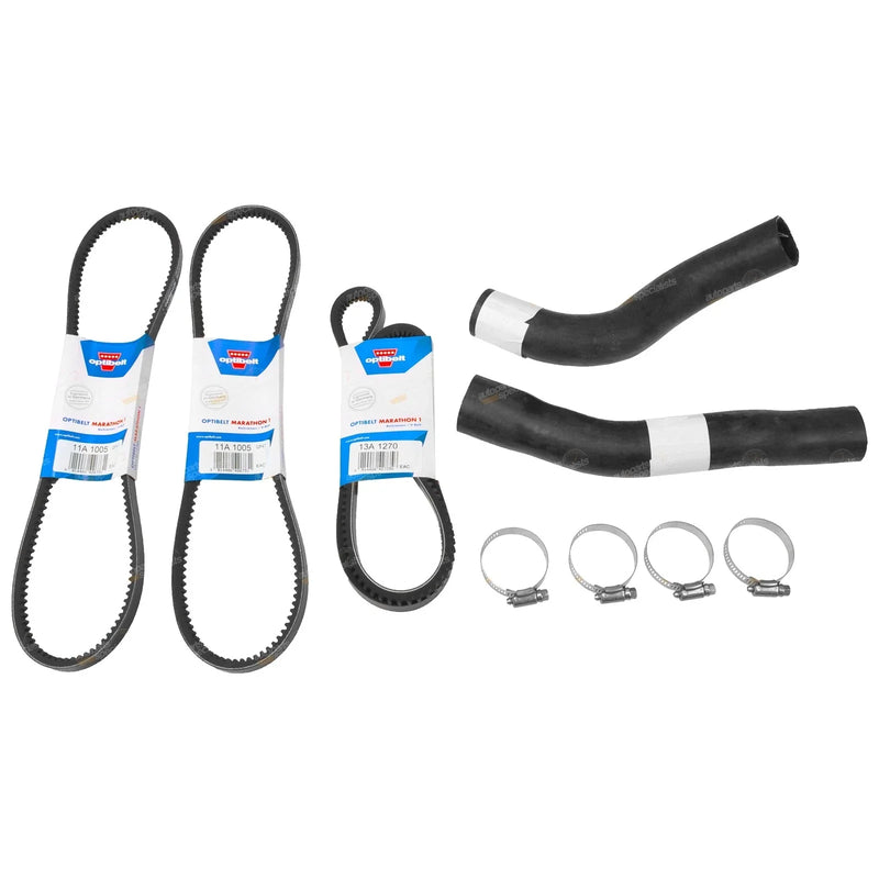 Landcruiser HZJ80 Upper & Lower Radiator Hose + Belt (1990–1998)
