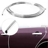 Make & Model 4M Car Door Edge Guard Scratch Protector Trim Cover Chrome