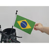 Harley, Honda, BMW - Universal Flag Holder Black Motorcycle Pole Mount