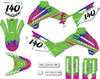 Kawasaki KLX 140 (2008-2018) Junction Style Decals Custom Sticker Kit