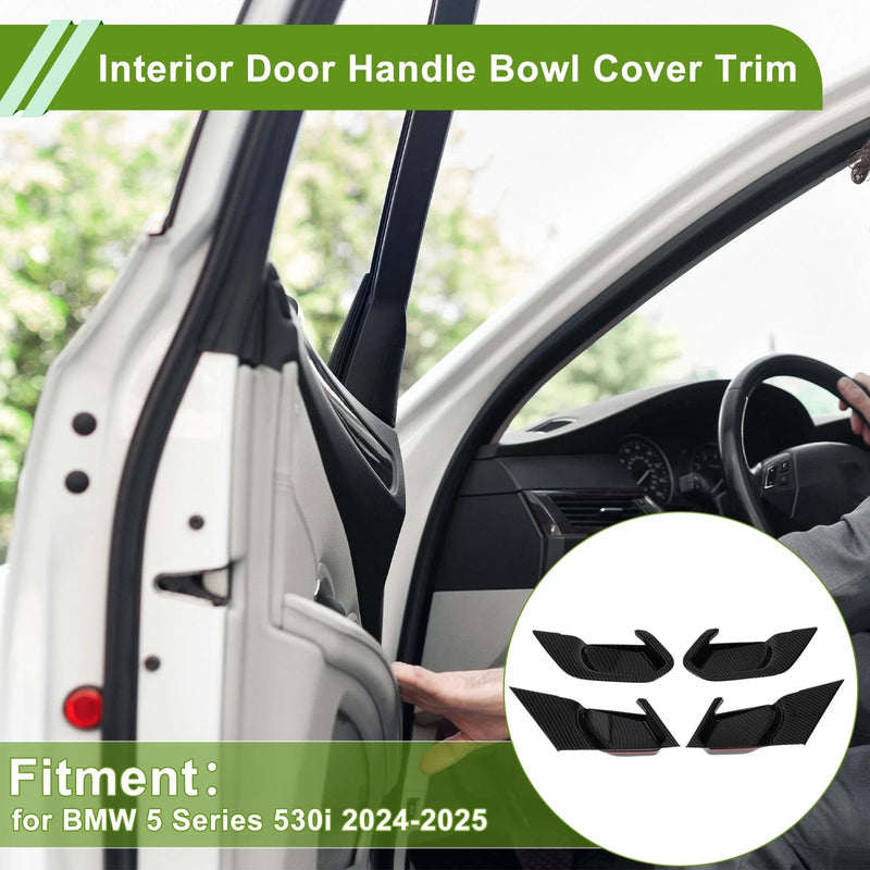 BMW 5 Series 530i Interior Door Handle Bowl Cover Trim 4 x ABS (2024-2025)