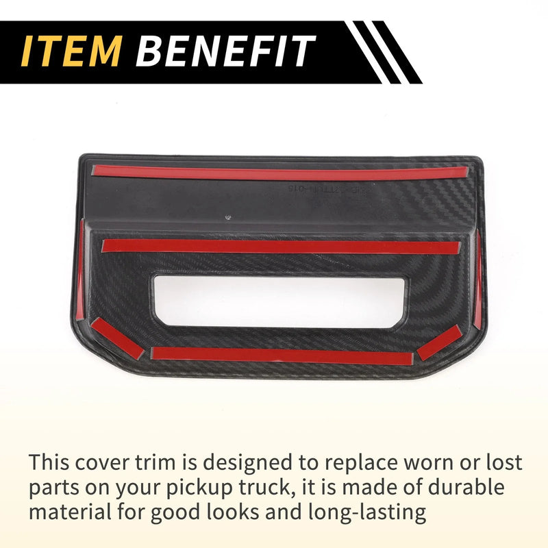 Toyota Tundra Carbon Fiber Air Vent Armrest AC Outlet Cover (2022-2024)