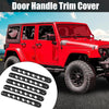 Jeep Wrangler JK 5 Pcs Black Door Handle Trim Covers (2007-2018)