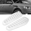 Car Decorative Cover White Air Flow Intake Hood Scoop Vents