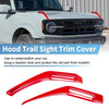 Ford Bronco 2021-2024, Trail Sight Trim, Red Hood Hinge Cover