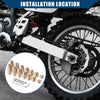 Motorcycle 14 x Brass Wheel Spoke Balance Weights Refill with Wrench