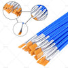 Detail Painting Craft Art Gift 50-200pcs Flat Paint Brushes