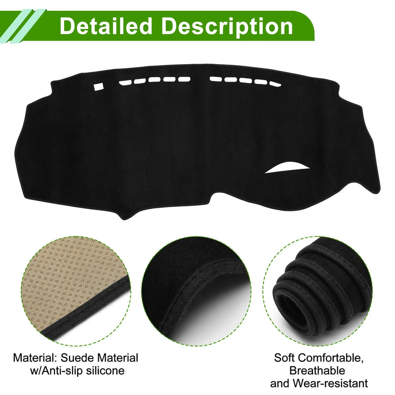 Honda Insight 2009-2014 Sun Protector Black Dashboard Cover Mat
