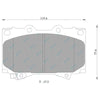 Landcrusier 100 Series UZJ100 HDJ100 1998~2007 4x4 Front Disc Brake Pads