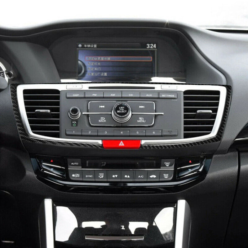 Honda Accord Carbon Fiber Center Air Vent Outlet Trim Cover (2013-2017)