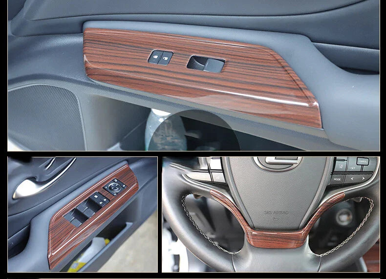 Lexus ES350 / 300h / 250 23x ABS Wood grain Interior Accessories Kit Cover (2019–2022)