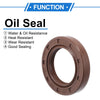 Make Model Oil Seal 2 x 25x40x7mm Brown Rotary Shaft Seal FKM Rubber