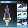 Universal Motorcycle License Plate Screws Cover 5.4 cm Titanium Tone 4 pcs