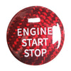 Mazda CX-3, CX-4, CX-5, CX-8, MX-5 Carbon Fiber Red Start Stop Button Sticker (2016-2023)