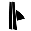 Honda Civic Sedan Door Window Pillar Post Cover Trim (1992-1995)