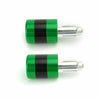 F2 22mm Aluminum Green Motorcycle Handlebar Weights