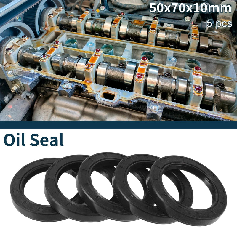 Oil Seal 50x70x10mm NBR Black 5x
