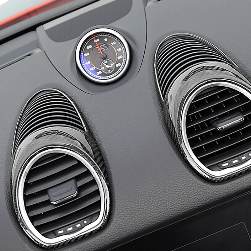 Porsche 718 Cayman 4 x Carbon Fiber Air Vent Trim (2015-2021)