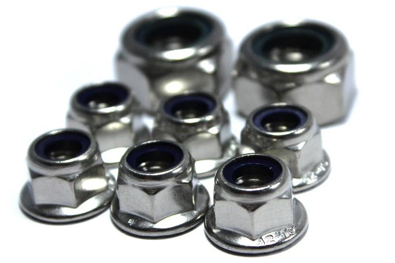 Iame Honda Cadet Flange Nut Nyloc Stainless Steel