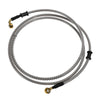 Motorcycle 190cm Brake Clutch Oil Hose Line Silver Tone