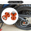 Motorcycle Pair Swingarm Spools 10mm CNC Sliders Stand Orange