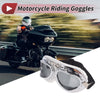 Motorcycle Motorcycle Riding Goggles Deep Gray Lens White Frame PC PU Sponge