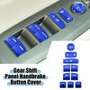 Honda Accord (2018-2022) Blue 10 x Car Window Switch Button Covers